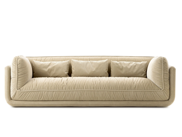 LXR30 - 3 seater fabric sofa by LEOLUX LX - view 2